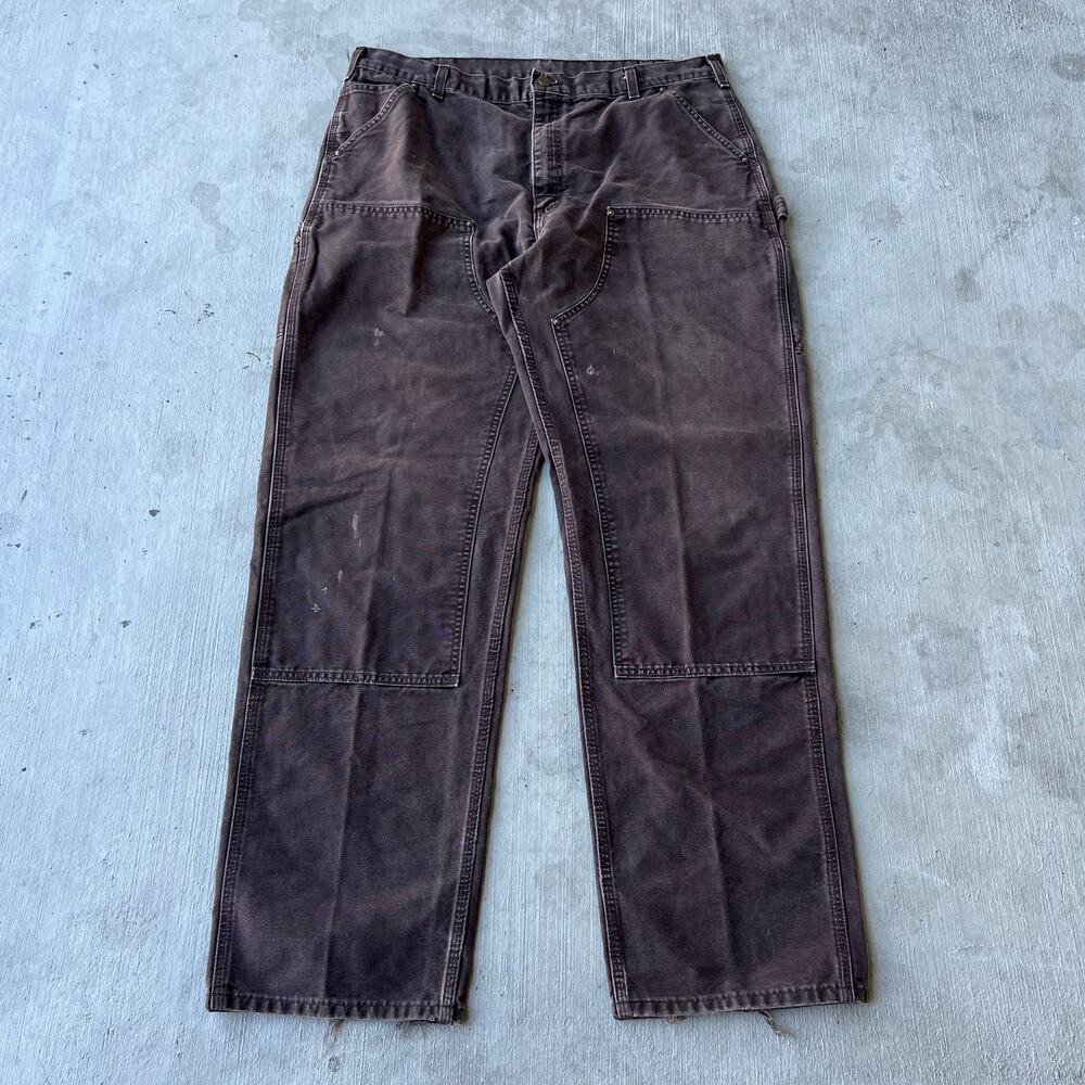 Carhartt brown double knee work wear carpenter pants